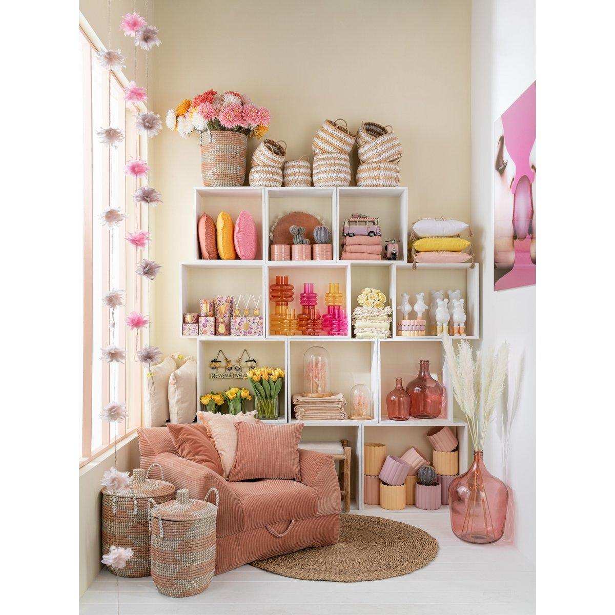 J-Line Wall Deco Bubble Gum Gehärtetes Glas Pink - HomeDesign Knaus