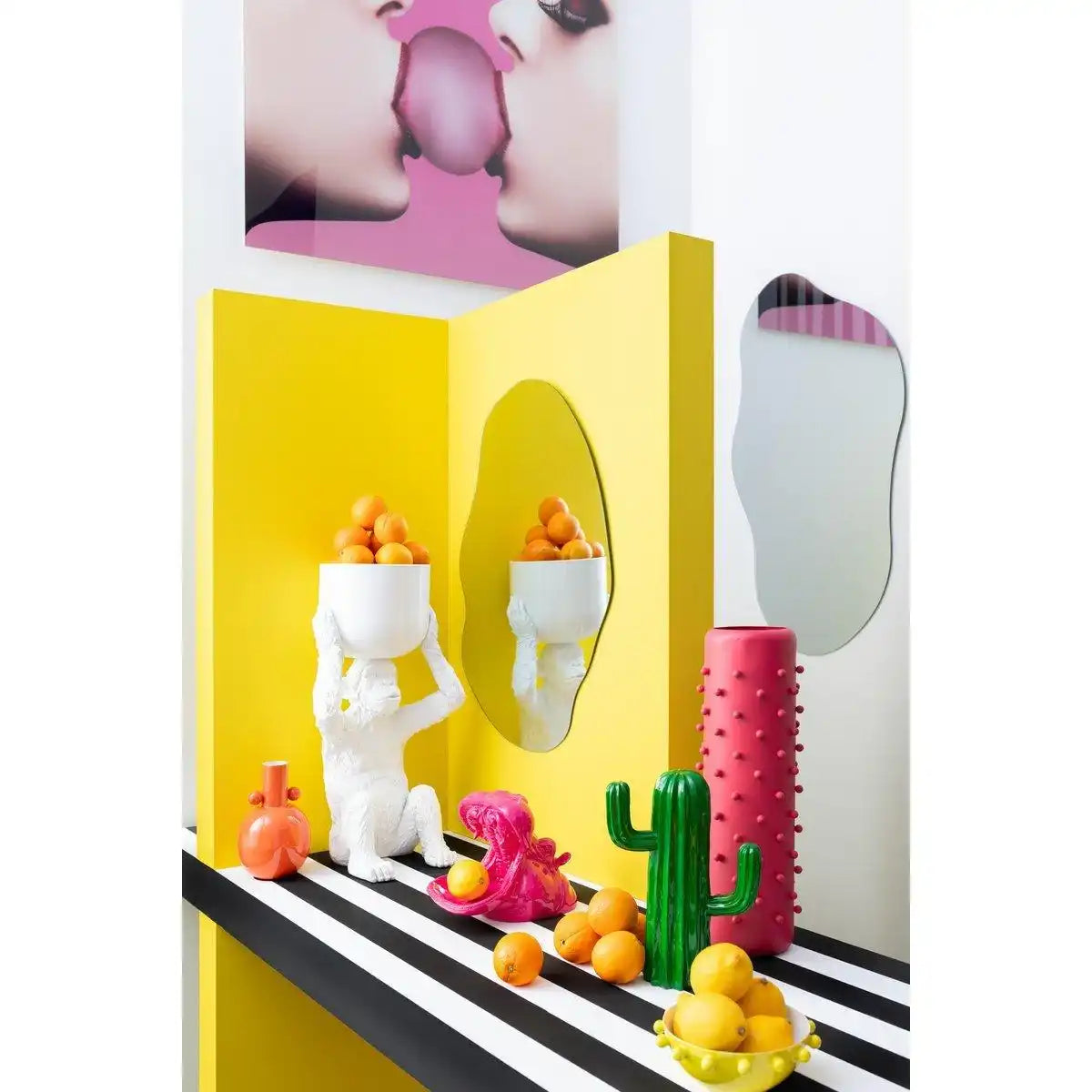 J-Line Wall Deco Bubble Gum Gehärtetes Glas Pink - HomeDesign Knaus