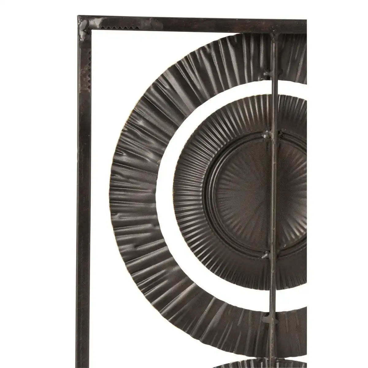 J-Line Wanddekoration 3 Kreise – Metall – Schwarz/Gold - HomeDesign Knaus