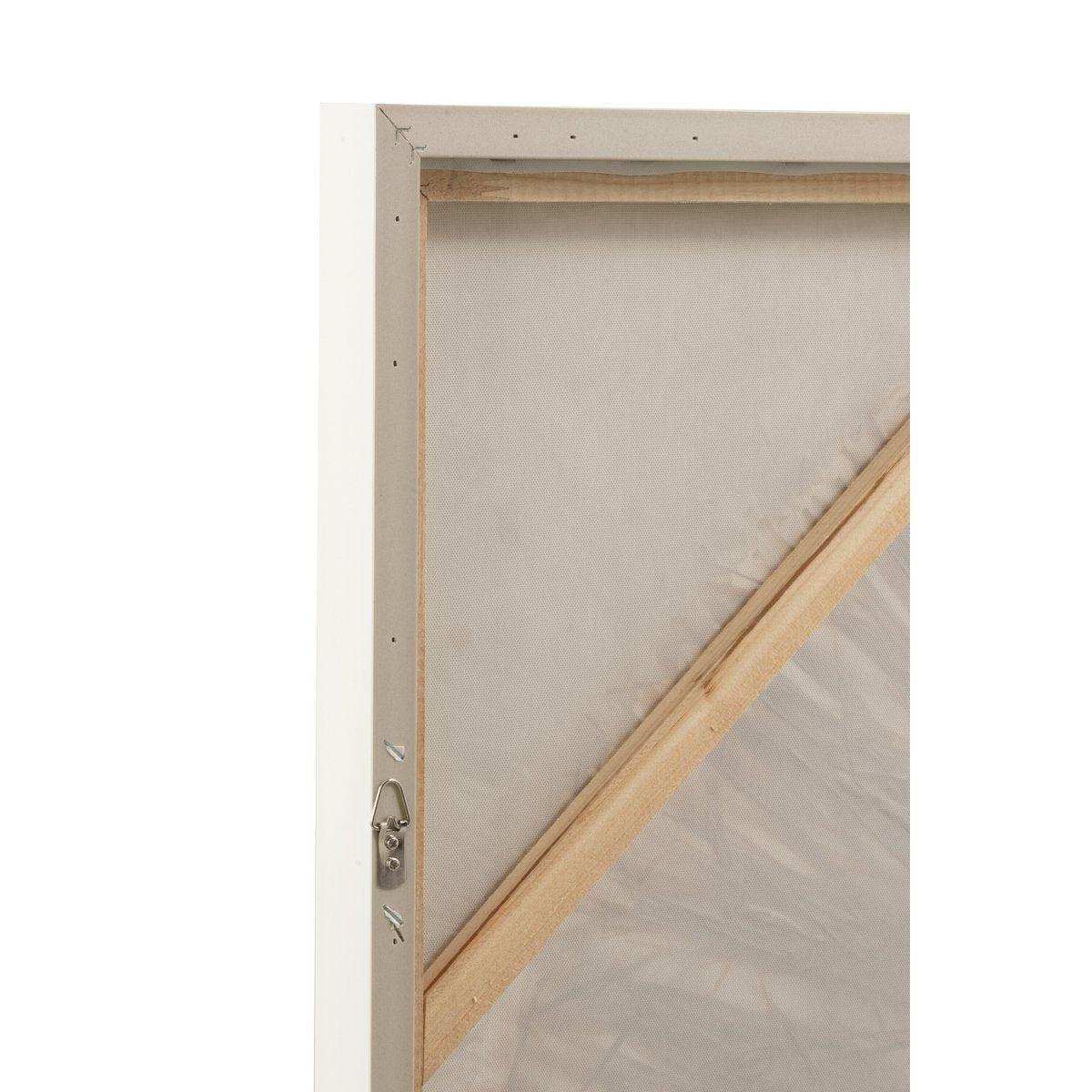 J-Line Wanddekoration Ibiza Circle – Leinwand/Farbe – Creme/Weiß – groß - HomeDesign Knaus