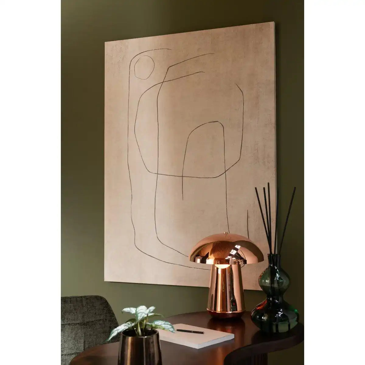 J-Line Wanddekoration Lucy Canvas Beige - HomeDesign Knaus