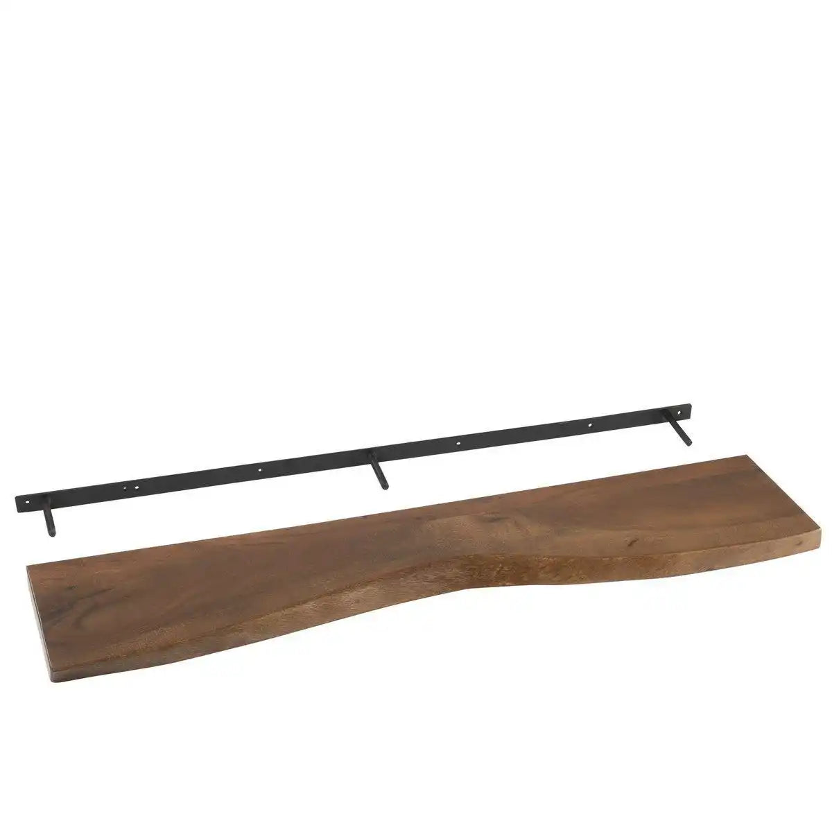 J-Line Wandregal Gerard Akazienholz Braun Groß - HomeDesign Knaus