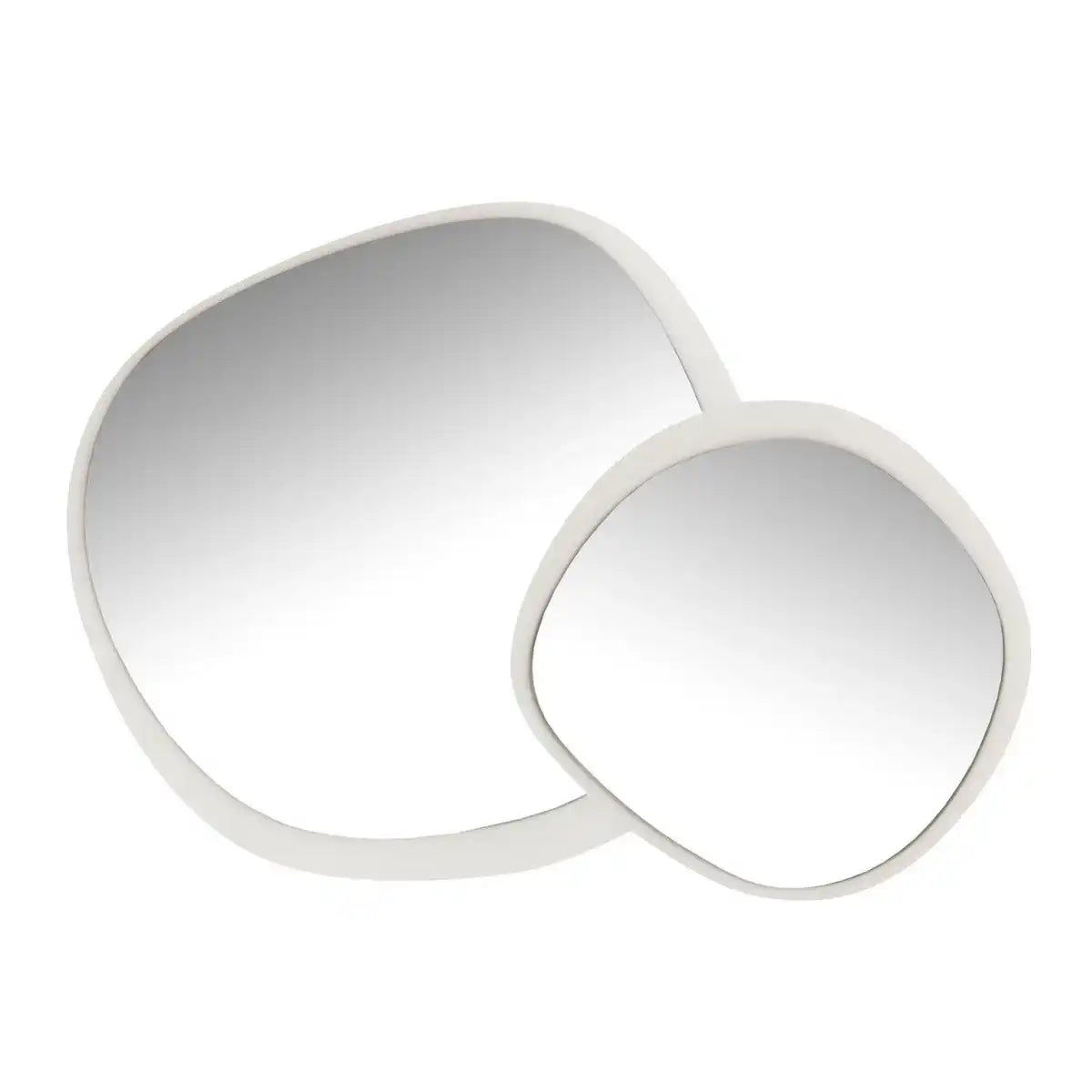 J-Line Wandspiegel Metaal/Glas Wit Large - HomeDesign Knaus