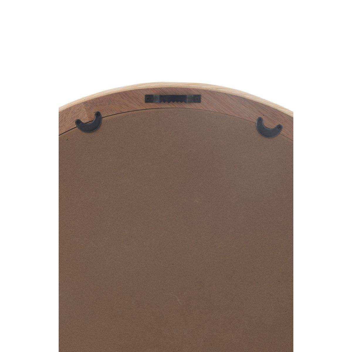 J-Line Wandspiegel Rond Rotan/Glas Naturel Large - HomeDesign Knaus