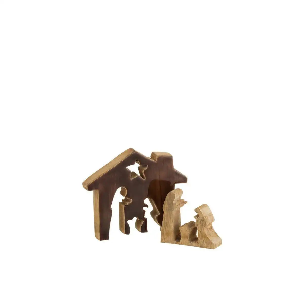 J-Line Weihnachtsdekoration - Holz - Braun/Natur - klein - HomeDesign Knaus