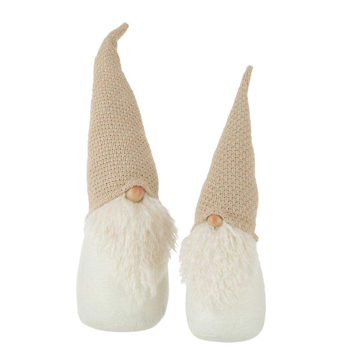 J-Line Weihnachtsfiguren – Poly – Beige – groß - HomeDesign Knaus