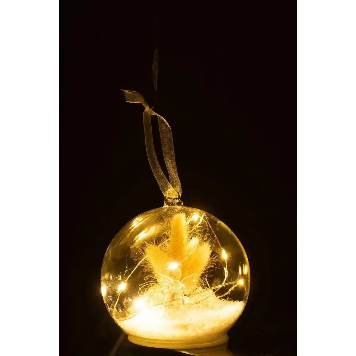 J-line Weihnachtskugel - Glas - Weiß - LED - HomeDesign Knaus