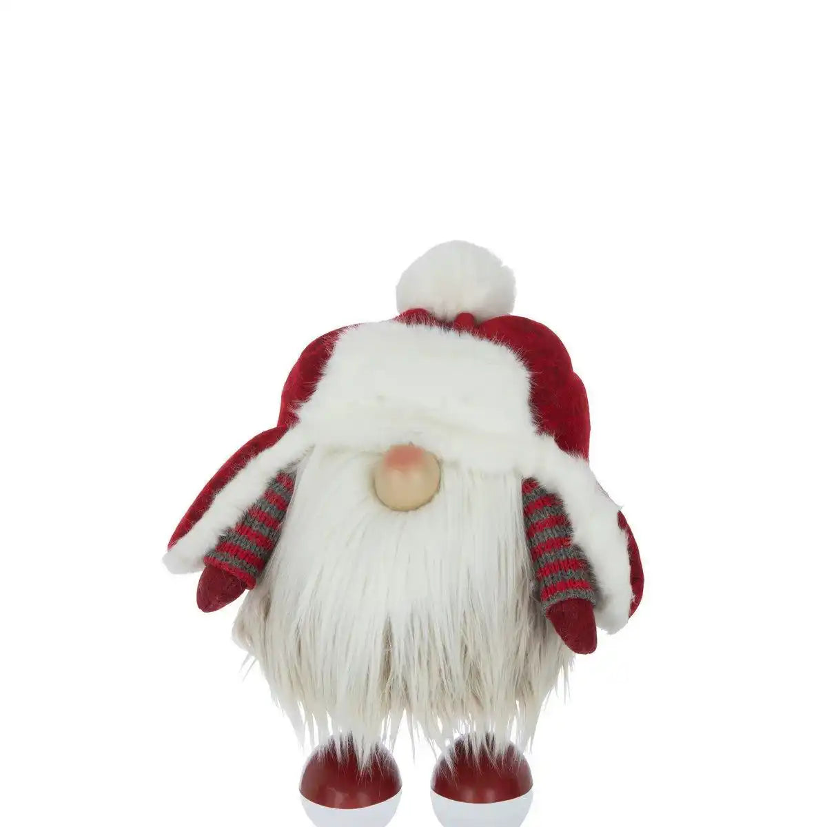 J-Line Weihnachtsmann-Rundmütze, Polyester, Rot/Weiß, Größe L - HomeDesign Knaus