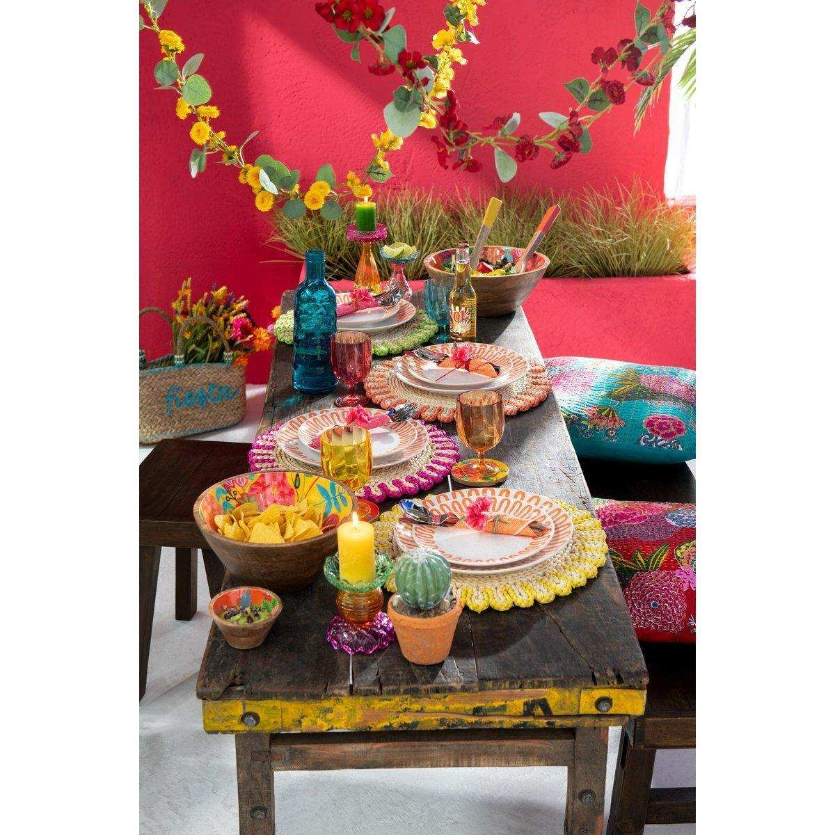 J-Line Weinglas - Kunststoff - Orange - - HomeDesign Knaus