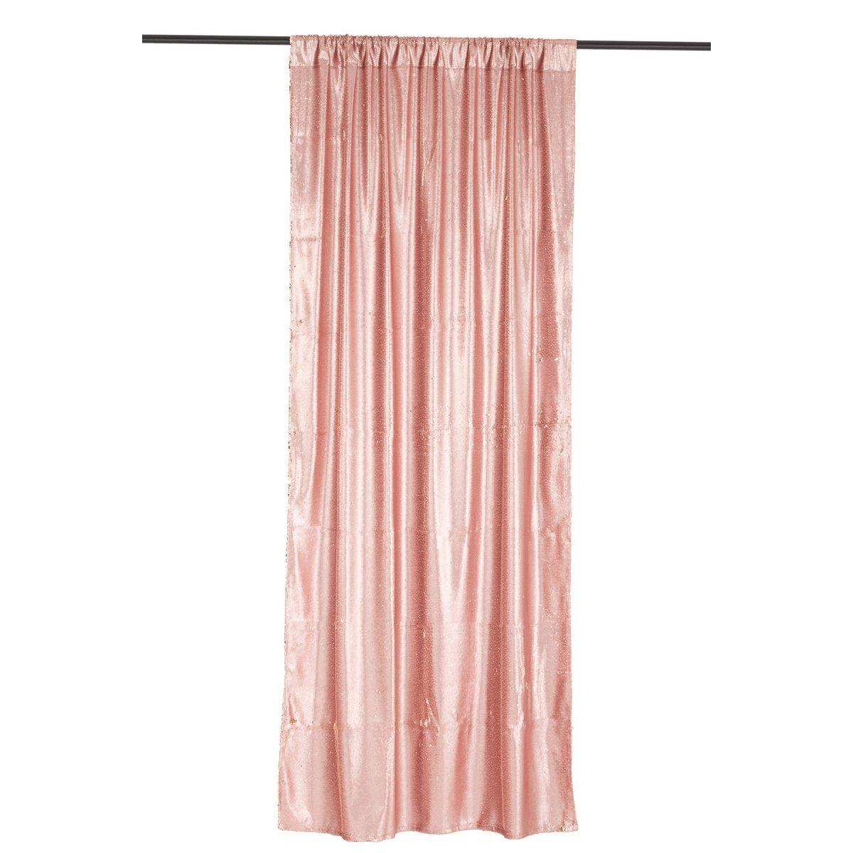 J-Line Wendevorhang mit Pailletten, Rosa/Champagner - HomeDesign Knaus