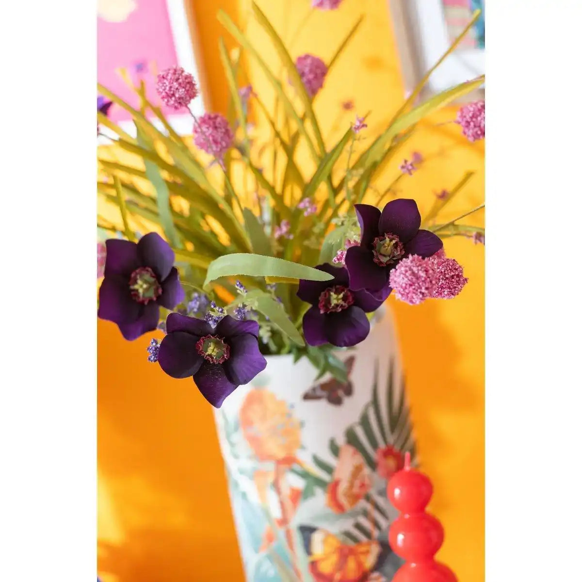 J-Line Zweig Purple Heel Herb – Kunststoff – Rosa - HomeDesign Knaus