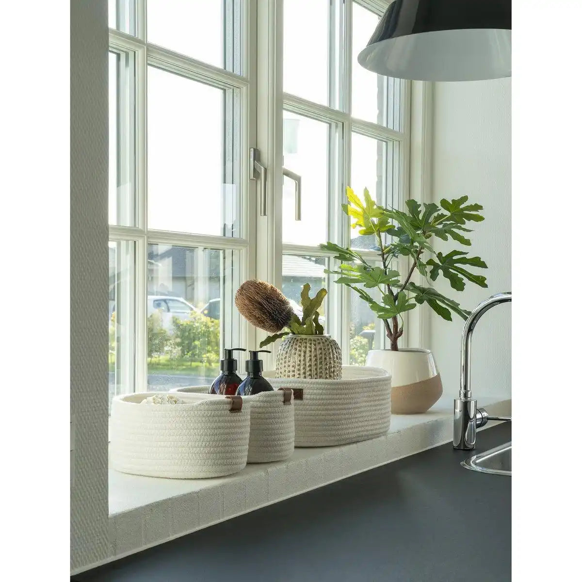 Jarana-Körbe – Weiß, 3er-Set - HomeDesign Knaus