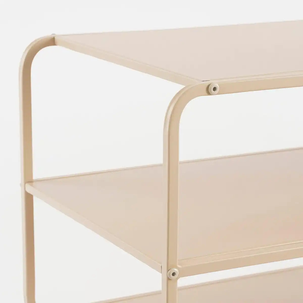 Jules Couchtisch – L110 x B38 x H50 cm – Metall – Hellbraun - HomeDesign Knaus