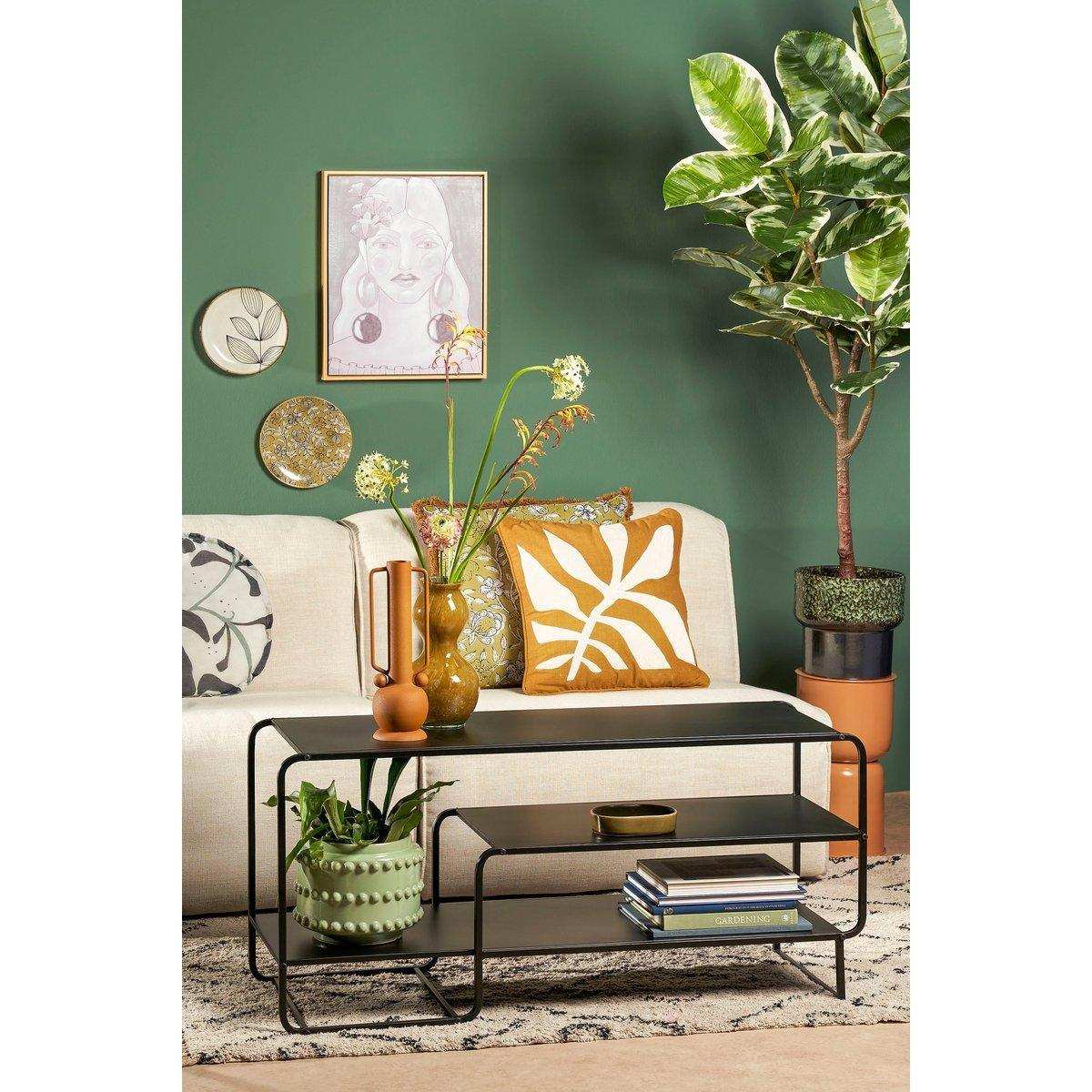 Jules Couchtisch – L110 x B38 x H50 cm – Metall – Schwarz - HomeDesign Knaus