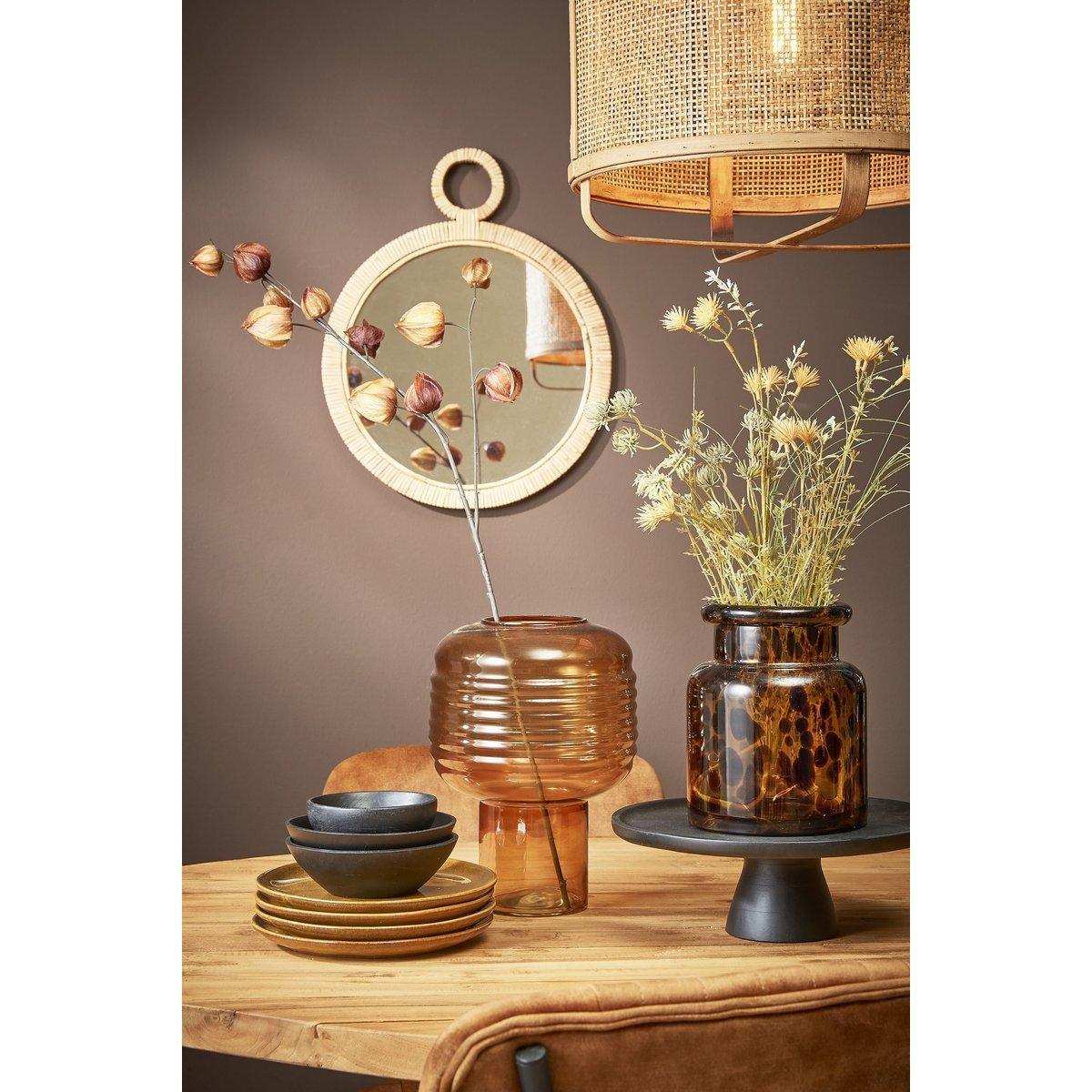 Kaj Wandspiegel – L41 x B2 x H51 cm – Braun - HomeDesign Knaus