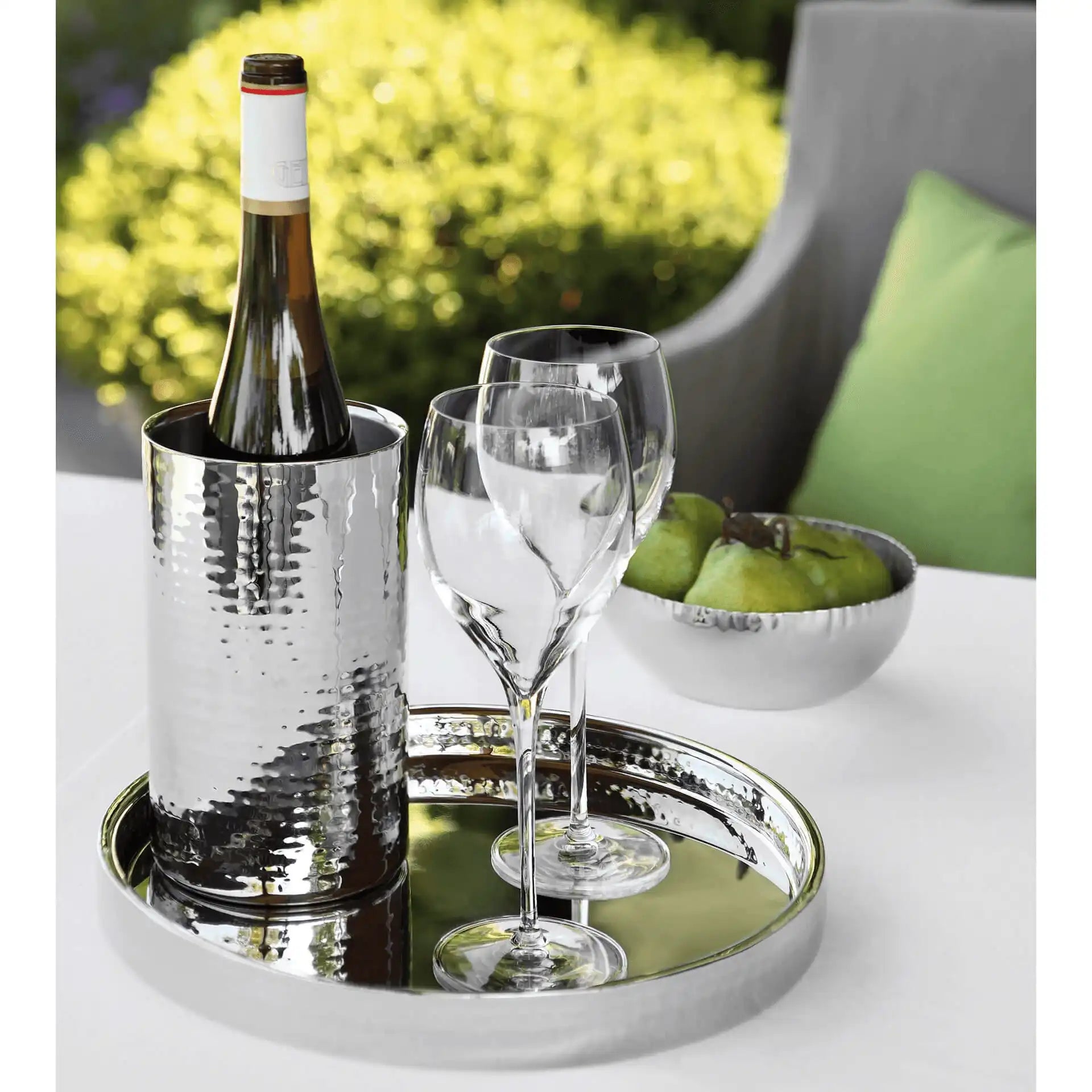 Kalas Tablett Serviertablett Dekoration Deko Edelstahl Geschirrtablett poliert - HomeDesign Knaus