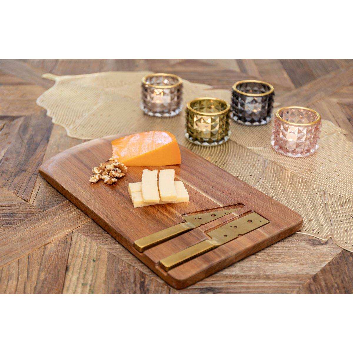KÄSEFORM AUS HOLZ MIT 2 MESSER - HomeDesign Knaus