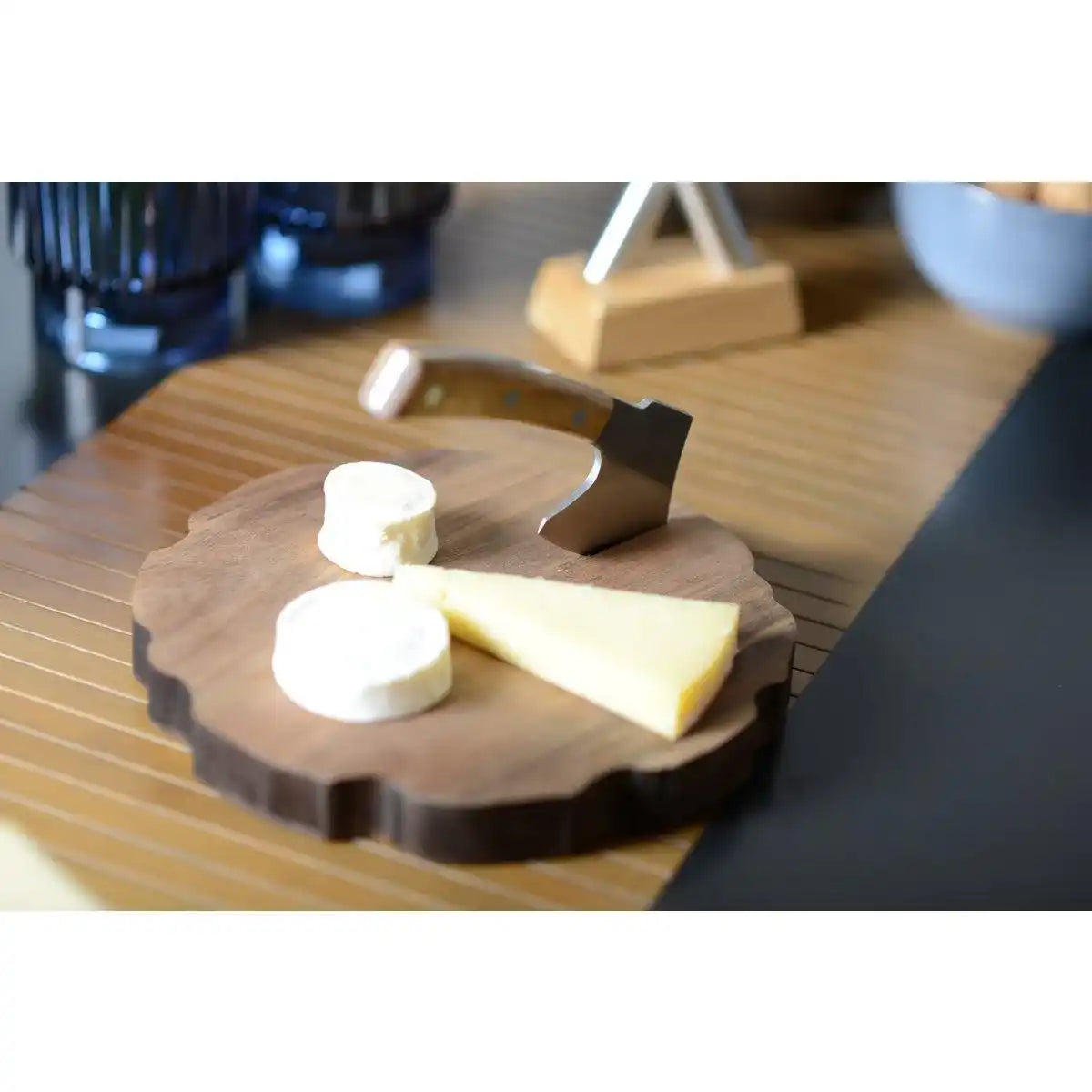 Käseschale mit Acacia Axt - HomeDesign Knaus