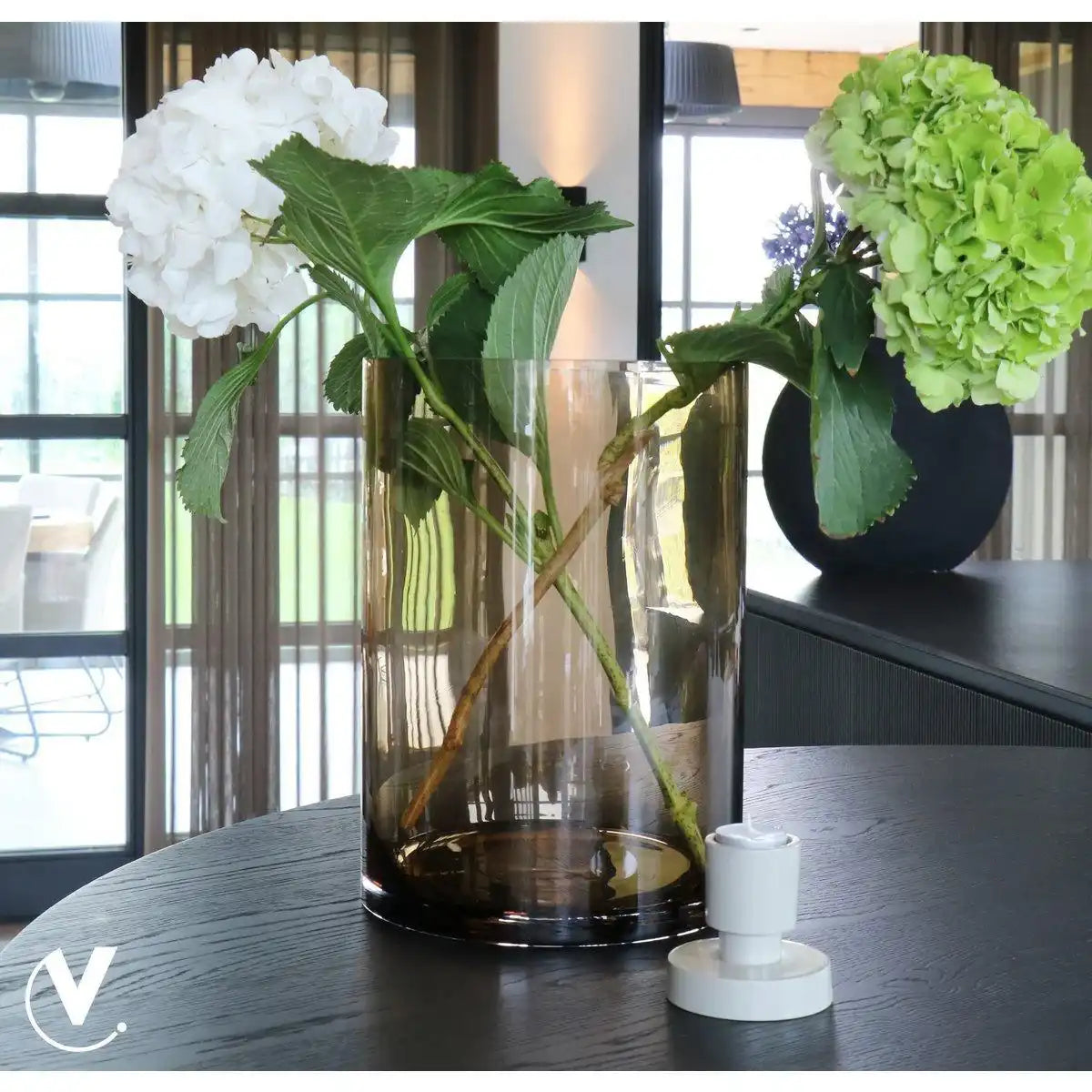 Kaspisches Taupe Ø25 x H35 cm - HomeDesign Knaus