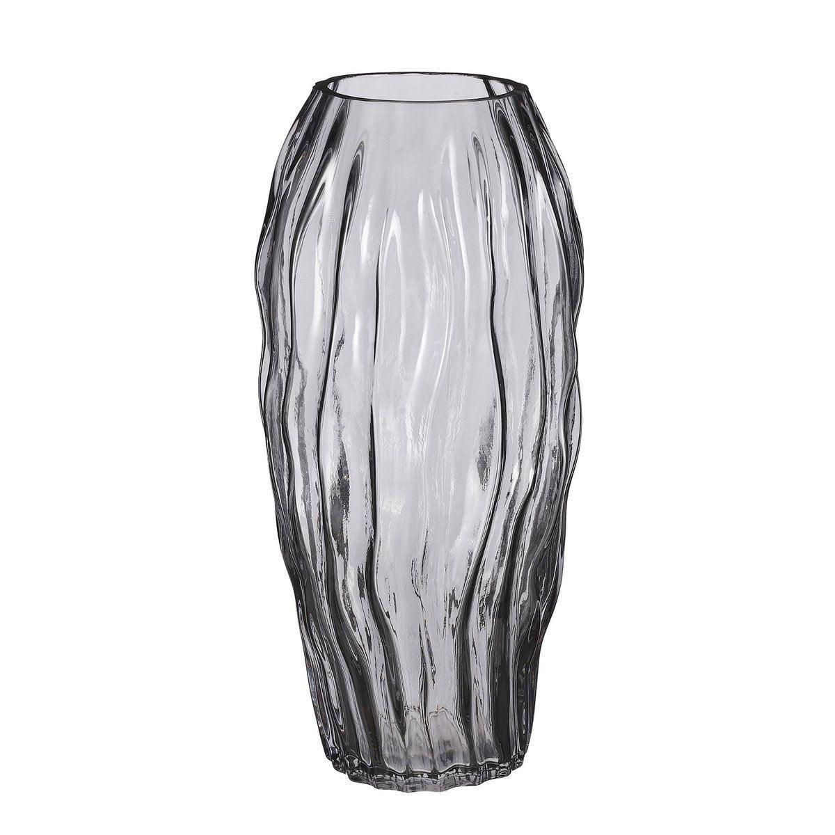 Katzenvase – H32 x Ø16 cm – Glas – Dunkelbraun - HomeDesign Knaus
