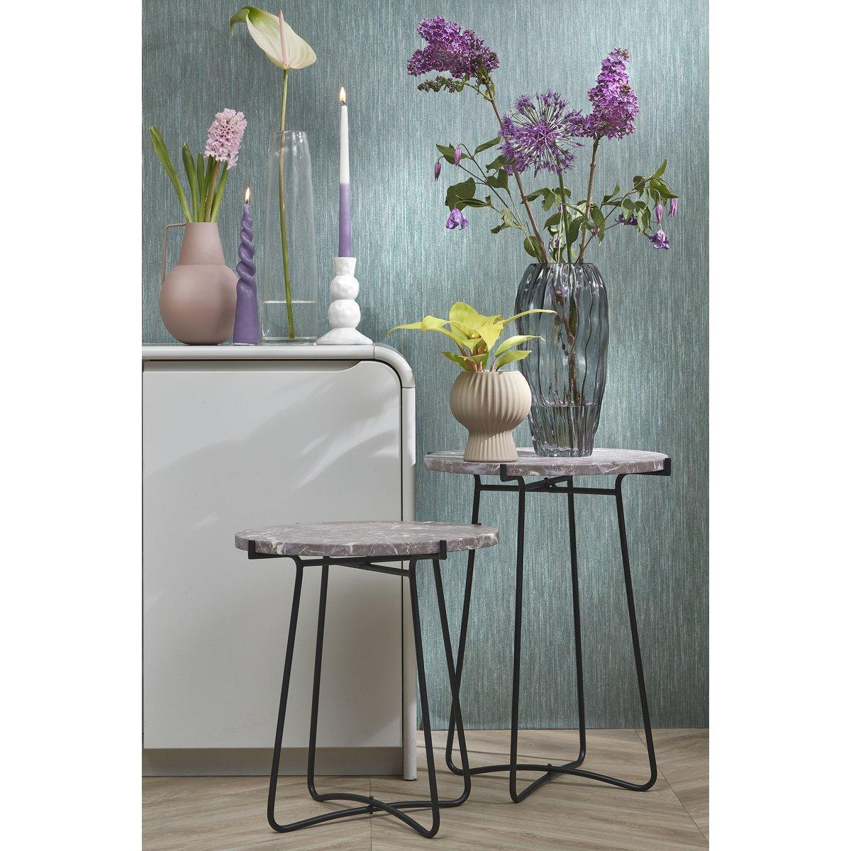Katzenvase – H32 x Ø16 cm – Glas – Dunkelbraun - HomeDesign Knaus
