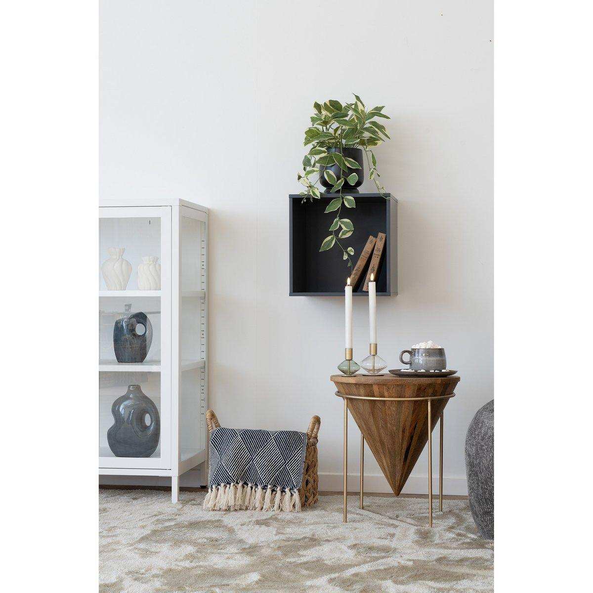 Kerzenhalter – Gold/Grün, Klar, Glas und Metall – 2er-Set - HomeDesign Knaus