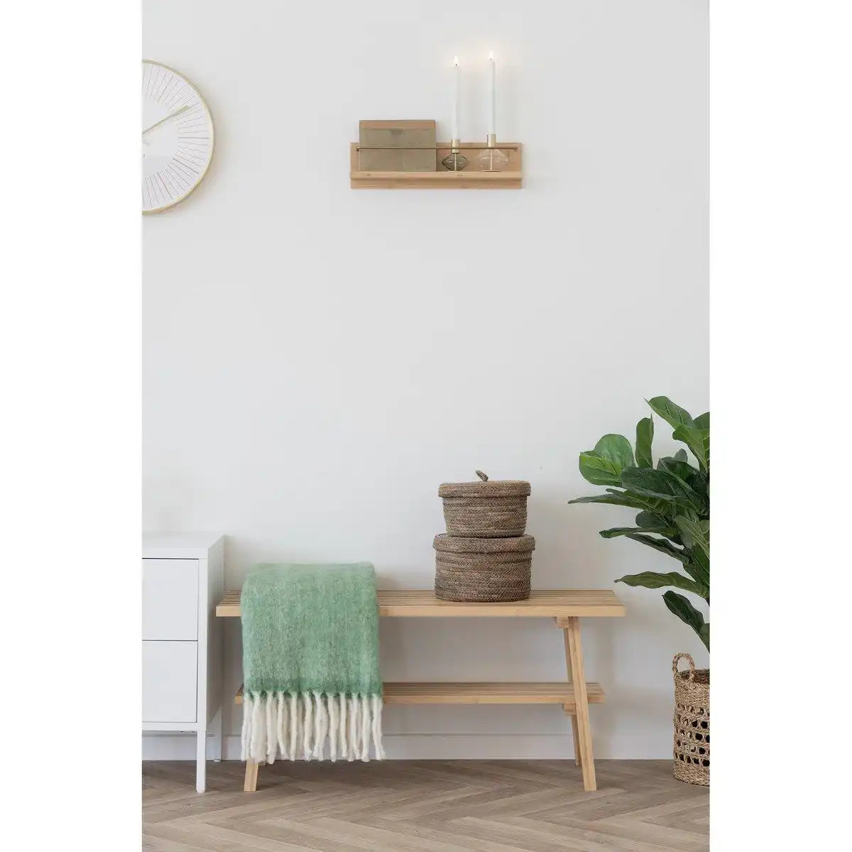 Kerzenhalter – Gold/Grün, Klar, Glas und Metall – 2er-Set - HomeDesign Knaus