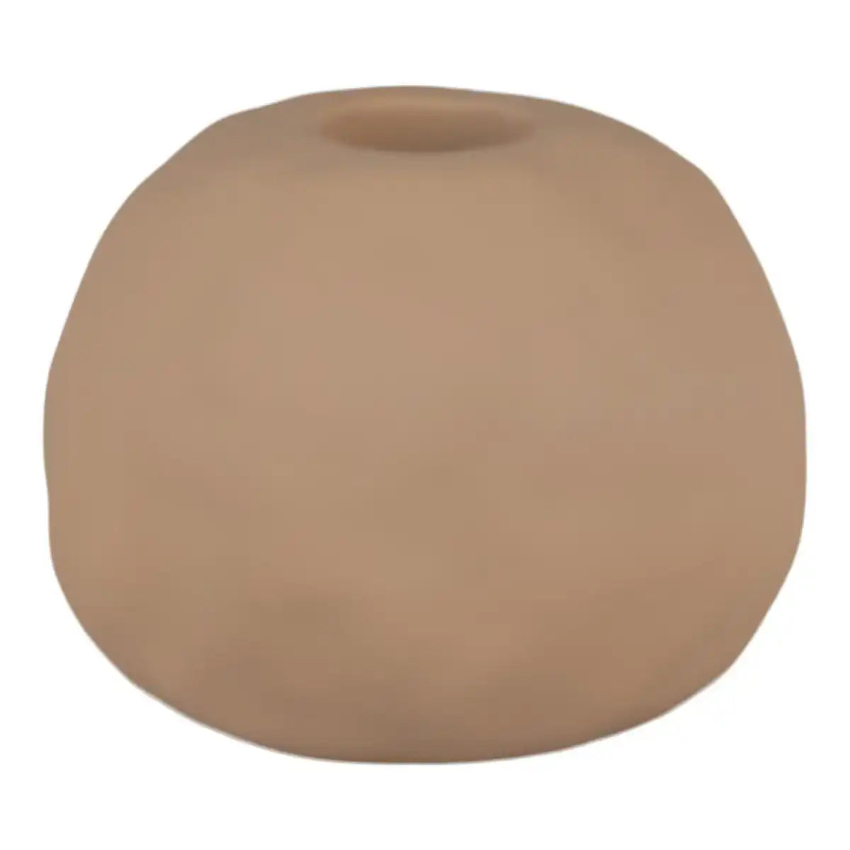 Kerzenhalter - Kerzenhalter aus Keramik, braun, Ø8x6,5 cm - HomeDesign Knaus