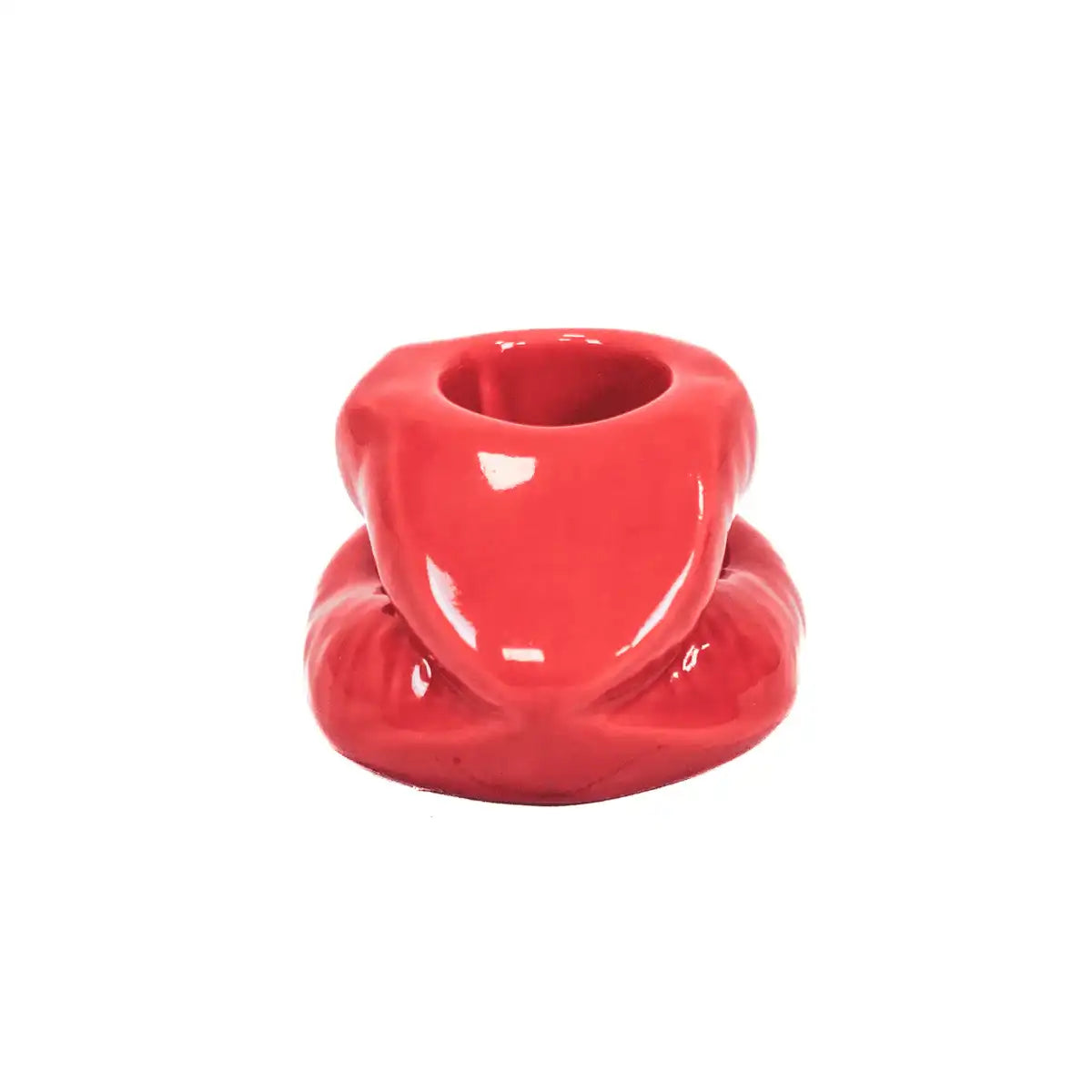 Kerzenhalter - Lippe - Keramik - Rot - 7x5,5x4cm - HomeDesign Knaus