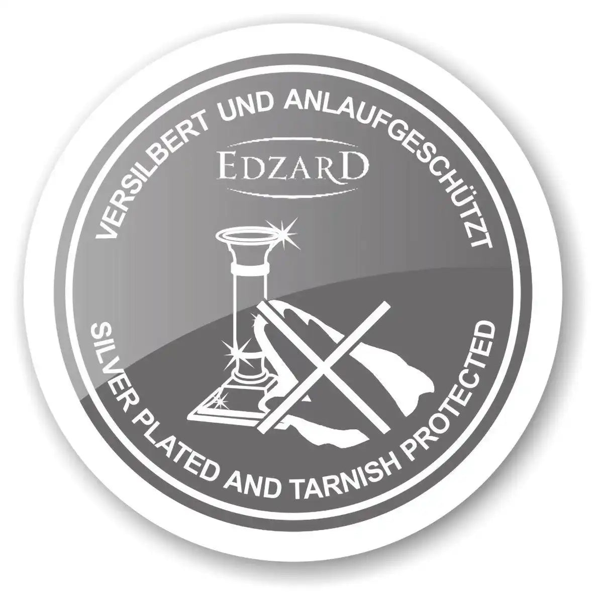 Kerzenleuchter Perla für Stabkerze, Höhe 7 cm, edel versilbert, anlaufgeschützt - HomeDesign Knaus