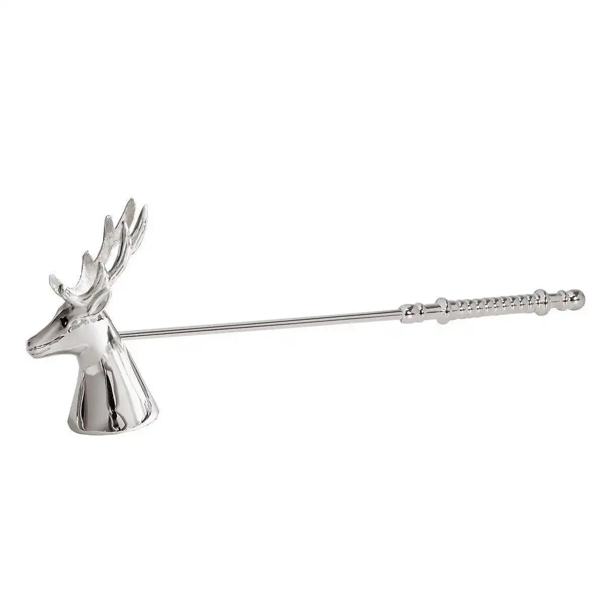 Kerzenlöscher Flammentöter Hirsch, edel versilbert, anlaufgeschützt, Länge 26 cm - HomeDesign Knaus