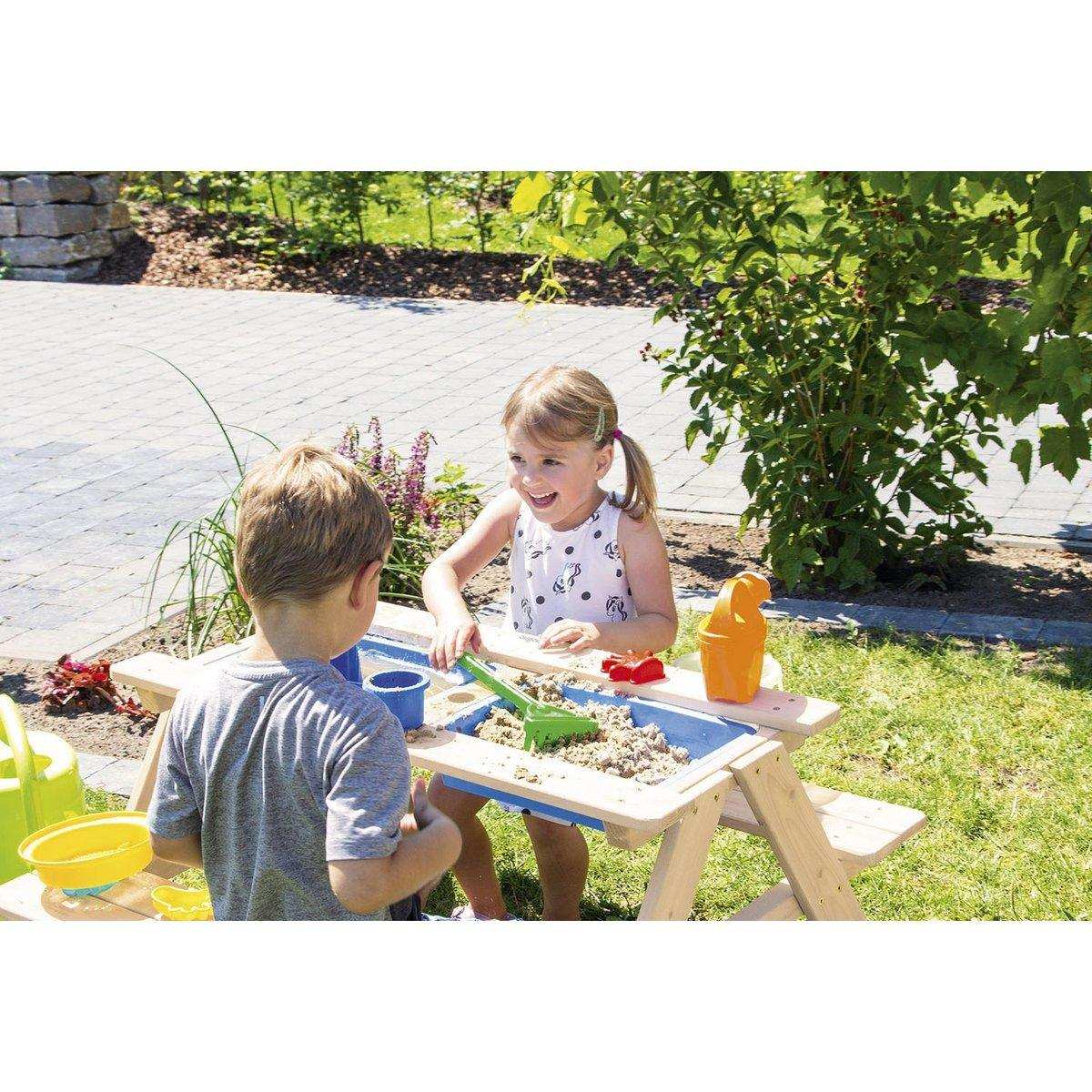 Kinder-Picknickbank 'Matsch-Nicki für 4', natur - HomeDesign Knaus
