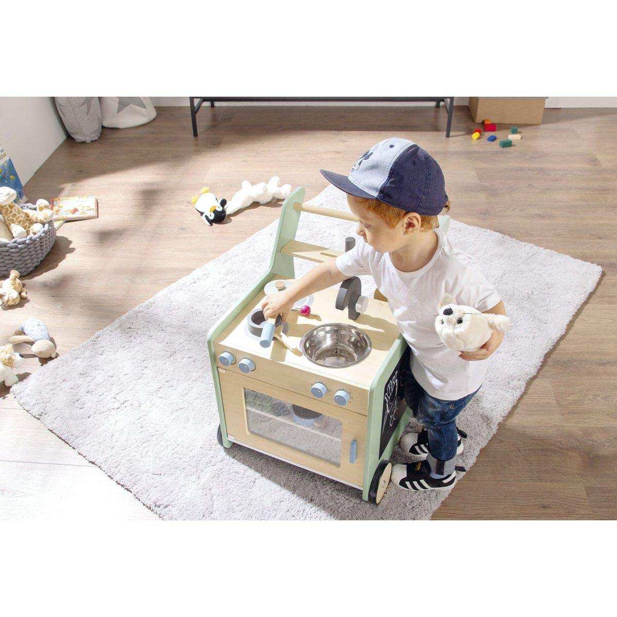 Kinderküche 'Kalle', pastellgrün - HomeDesign Knaus
