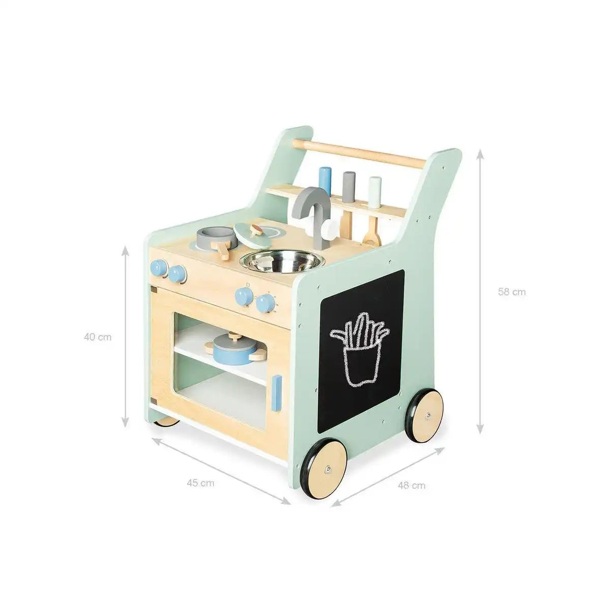 Kinderküche 'Kalle', pastellgrün - HomeDesign Knaus