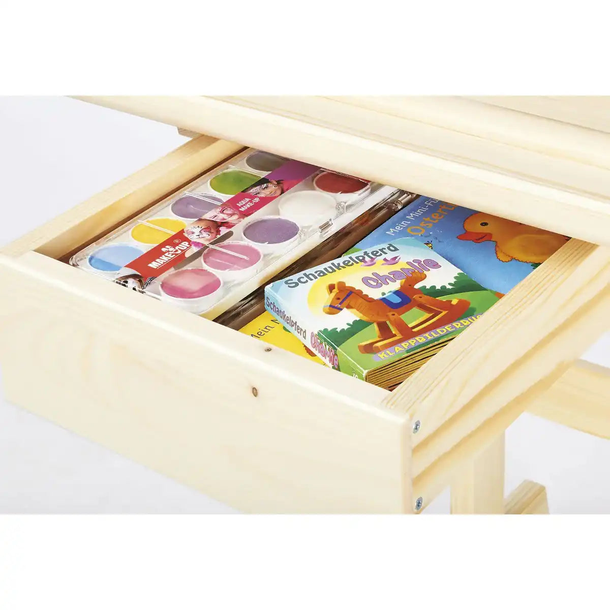 Kinderschreibtisch 'Lena', klar lackiert - HomeDesign Knaus