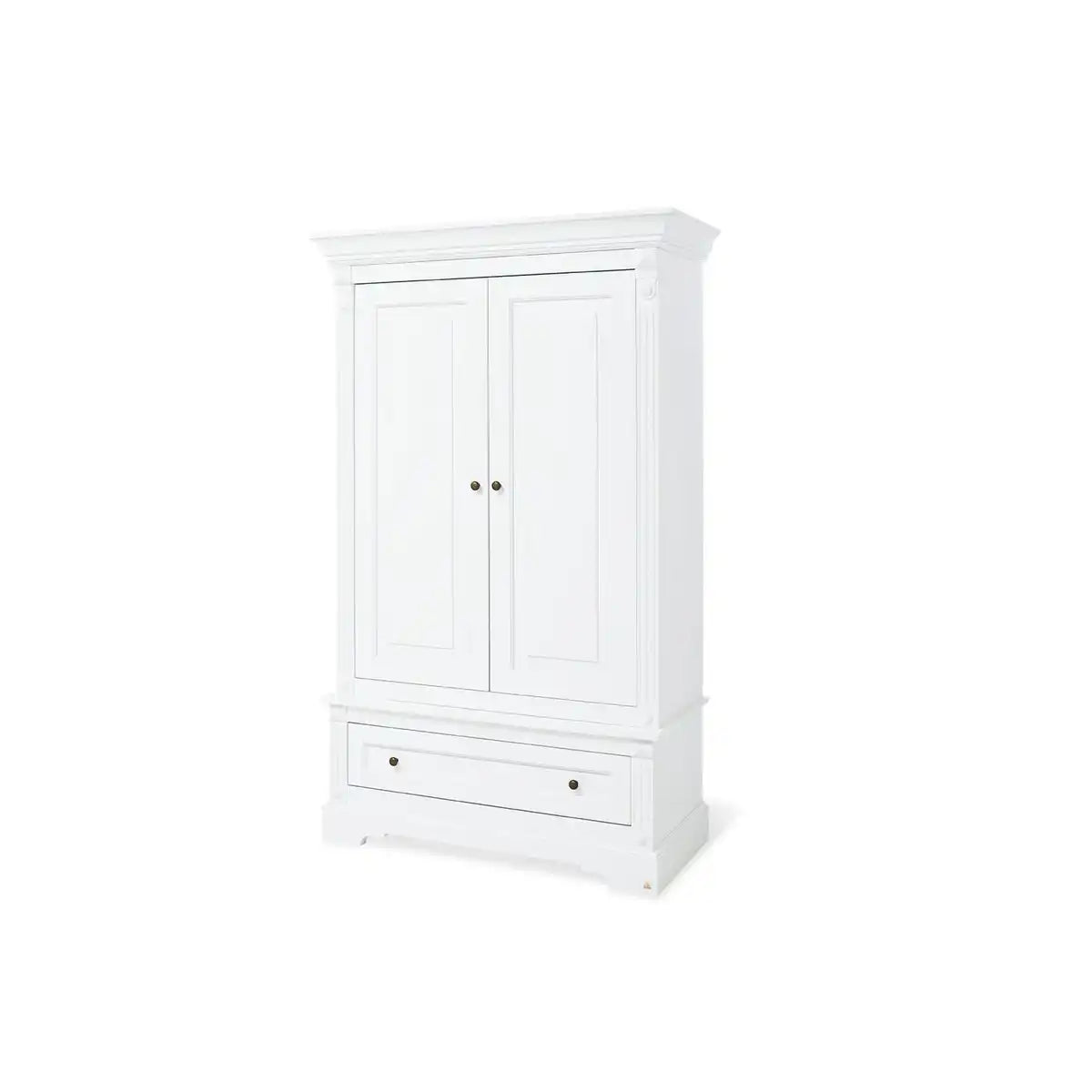 Kinderzimmer 'Emilia' extrabreit, inkl. Wandregal
4-teilig: Kinderbett, extra breite Wickelkommode, 2-türiger Kleiderschrank, Wandregal - HomeDesign Knaus
