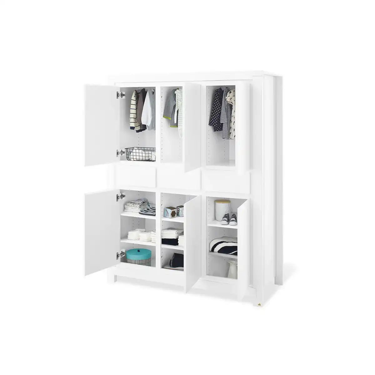 Kleiderschrank 'Milch' groß - HomeDesign Knaus
