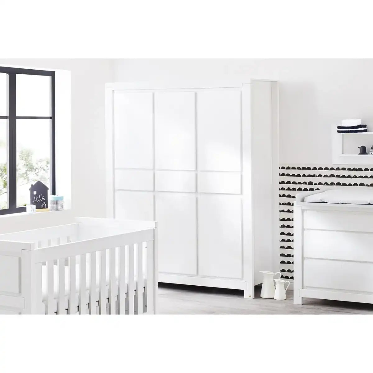 Kleiderschrank 'Milch' groß - HomeDesign Knaus