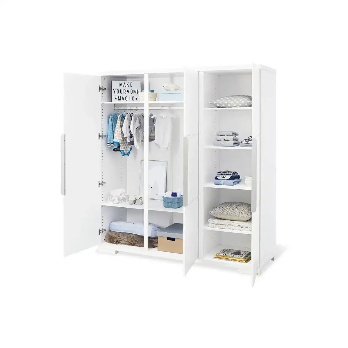 Kleiderschrank 'Polar' groß - HomeDesign Knaus