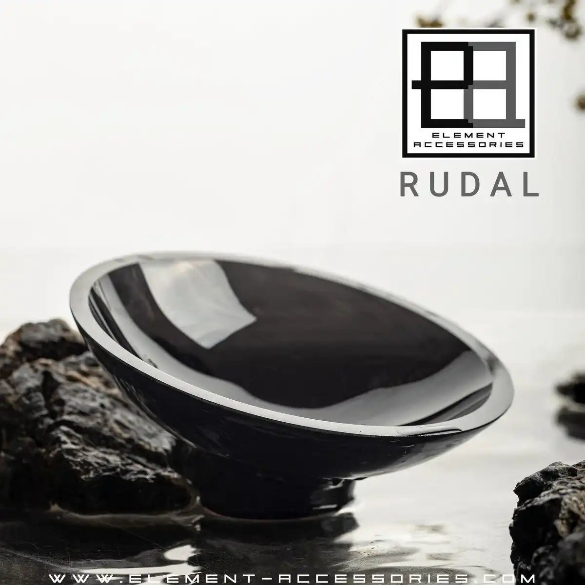 Kleine moderne Vase, innovatives Design, Rückseite aus hochwertigem Glas. RUD15ZW - HomeDesign Knaus