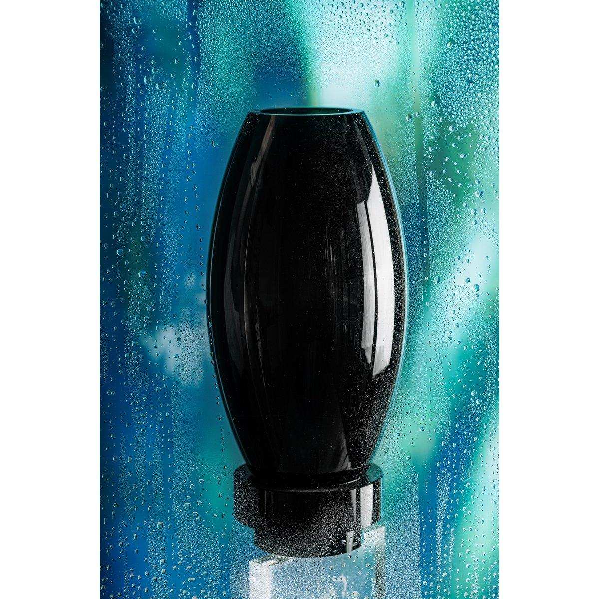 Kleine moderne Vase, innovatives Design, Rückseite aus hochwertigem Glas. RUD15ZW - HomeDesign Knaus