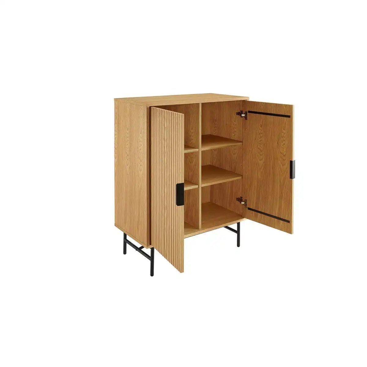 Kommode 80 cm Eiche Echtholzfurnier - HomeDesign Knaus