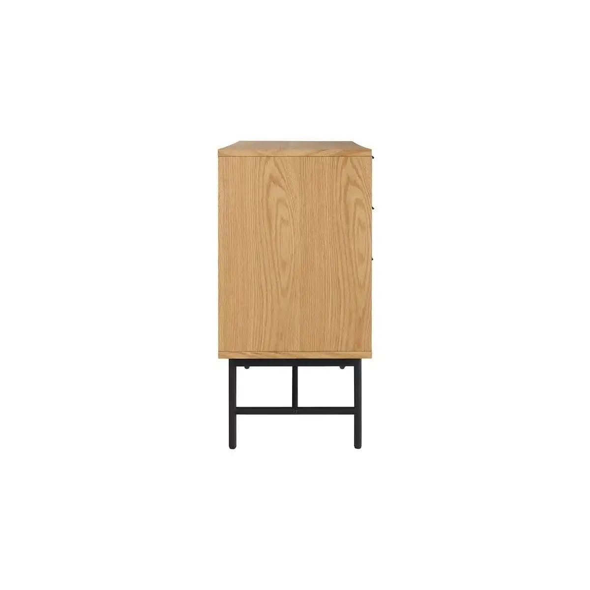 Kommode breit 120 cm Eiche Echtholzfurnier - HomeDesign Knaus