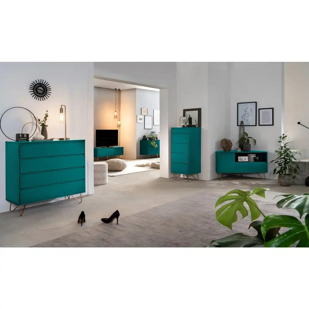 Kommode breit mit 4 Schubladen - HomeDesign Knaus