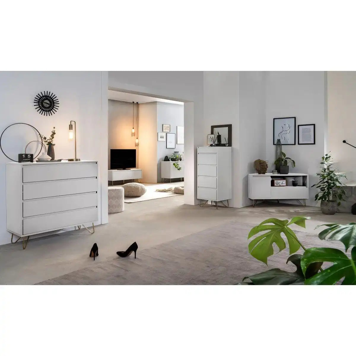 Kommode breit mit 4 Schubladen - HomeDesign Knaus