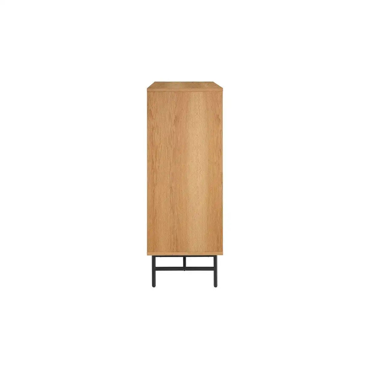 Kommode hoch 80 cm Eiche Echtholzfurnier - HomeDesign Knaus