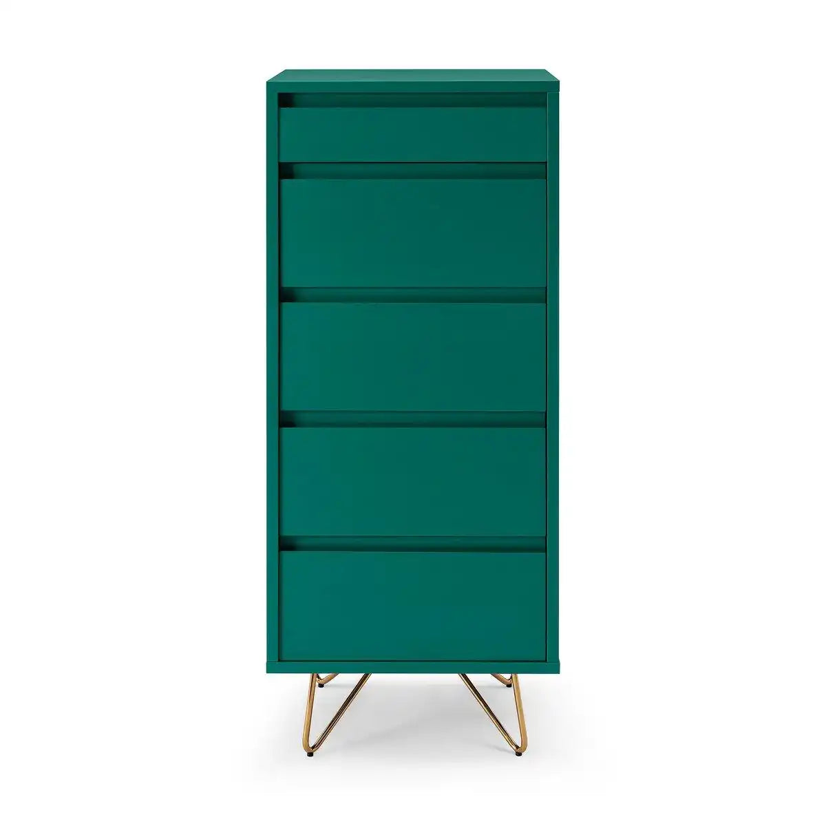Kommode hoch mit 4 Schubladen und 1 Fach, inkl. Spiegel - HomeDesign Knaus