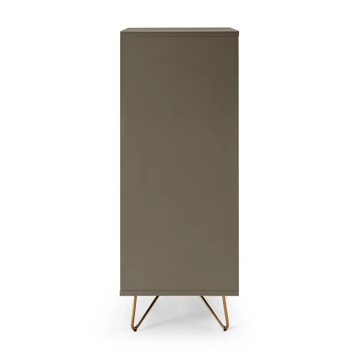 Kommode hoch mit 4 Schubladen und 1 Fach, inkl. Spiegel - HomeDesign Knaus