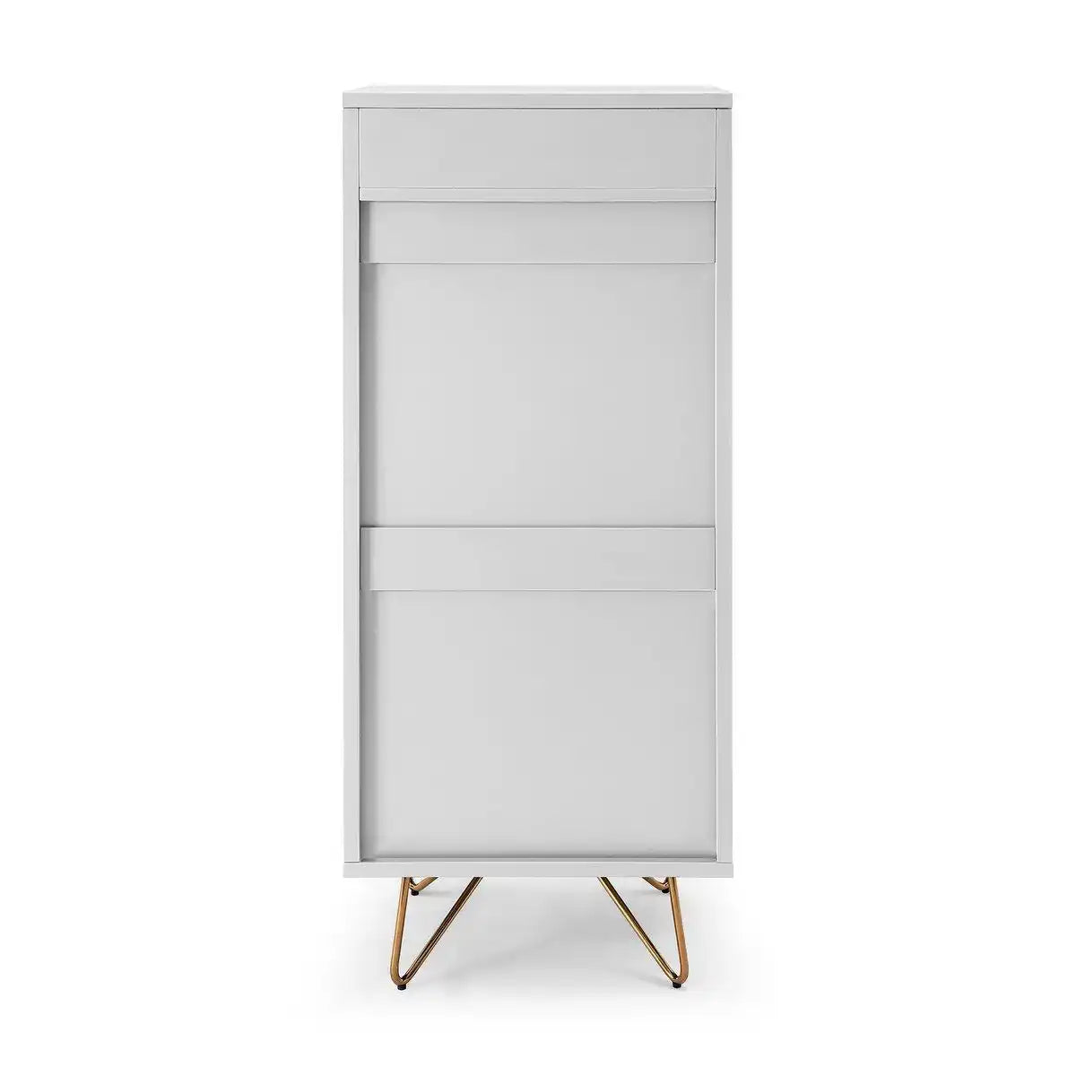 Kommode hoch mit 4 Schubladen und 1 Fach, inkl. Spiegel - HomeDesign Knaus