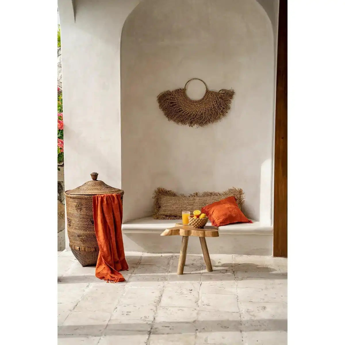 Korb koloniale Wäsche korb-Natürliches Braun 92 cm - HomeDesign Knaus